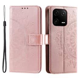 SKALO Xiaomi 13 5G Mandala Plånboksfodral - Roséguld