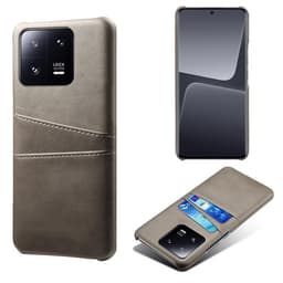 SKALO Xiaomi 13 Pro 5G PU-Läder Korthållare Skal - Grå