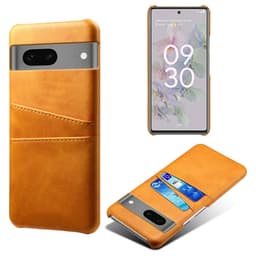 SKALO Google Pixel 7a PU-nahkainen Korttikotelo - Vaaleanruskea