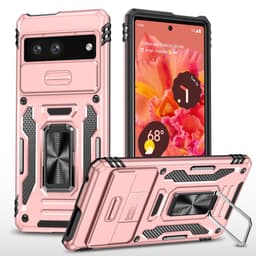 SKALO Google Pixel 7a Armor hybridi metallirengas kameran liukusäädin - - Ruusukulta
