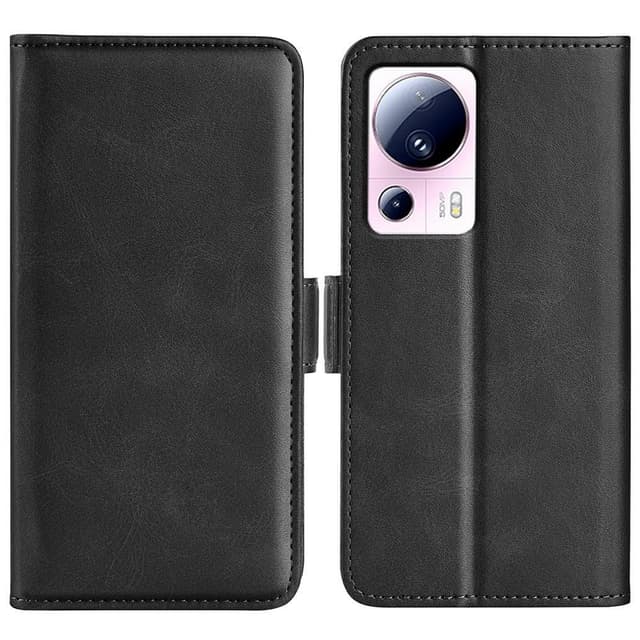 SKALO Xiaomi 13 Lite Premium Plånboksfodral - Svart
