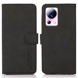 SKALO Xiaomi 13 Lite KHAZNEH Plånboksfodral i PU-Läder - Svart