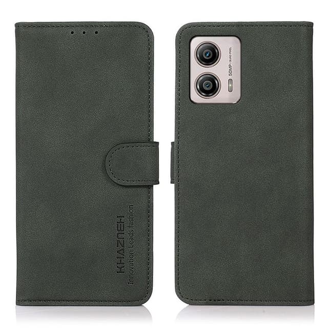 SKALO Motorola Moto G53 5G KHAZNEH Plånboksfodral i PU-Läder - Grön