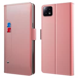 SKALO Xiaomi 13 5G Korthållare Spegel Plånbok - Roséguld