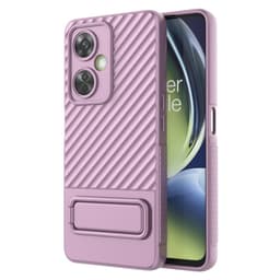 SKALO OnePlus Nord CE 3 Lite 5G Twill 2.0 TPU-kuori telineellä - Violetti
