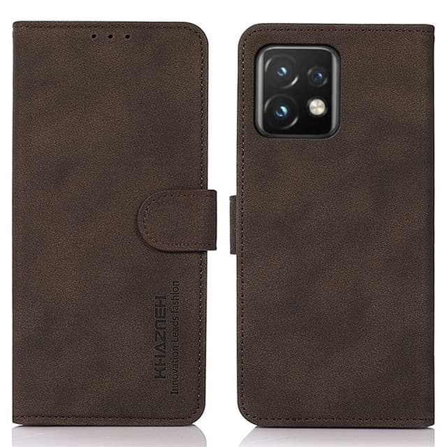 SKALO Motorola Edge 40 Pro 5G KHAZNEH Pungetui i PU-læder - Brun