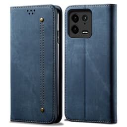 SKALO Xiaomi 13 Pro 5G Jeans Flip Cover - Blå