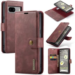 DG MING Google Pixel 7a 2-i-1 Magnet Pungetui - Rød