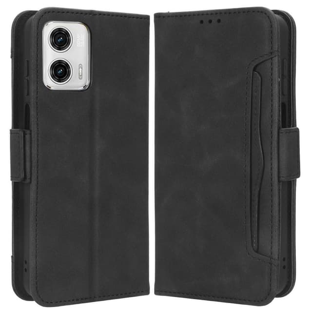 SKALO Motorola Moto G73 5G 6-FACK Plånboksfodral - Svart
