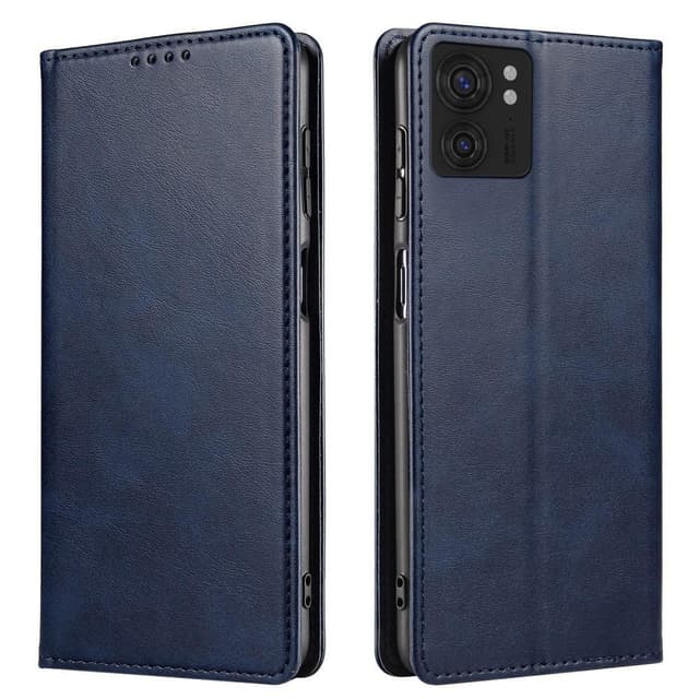 SKALO Motorola Edge 40 5G Premium Wallet Flip Cover - Blå