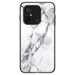 SKALO Xiaomi Redmi 12C 4G Marmor Härdat Glas TPU-skal - Motiv 3