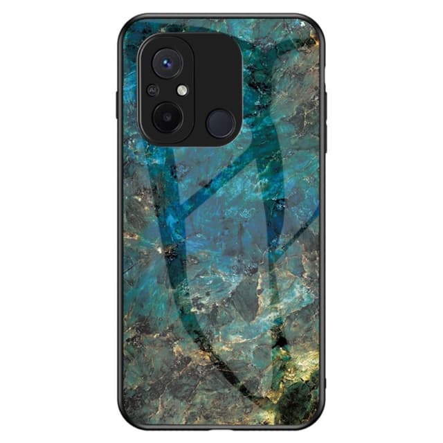 SKALO Xiaomi Redmi 12C 4G Marmor Härdat Glas TPU-skal - Motiv 2
