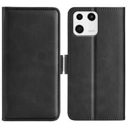 SKALO Xiaomi 13 5G Premium Wallet Flip Cover - Sort