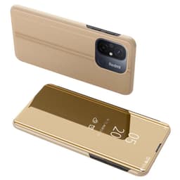 SKALO Xiaomi Redmi 12C 4G Clear View Spegel fodral - Guld
