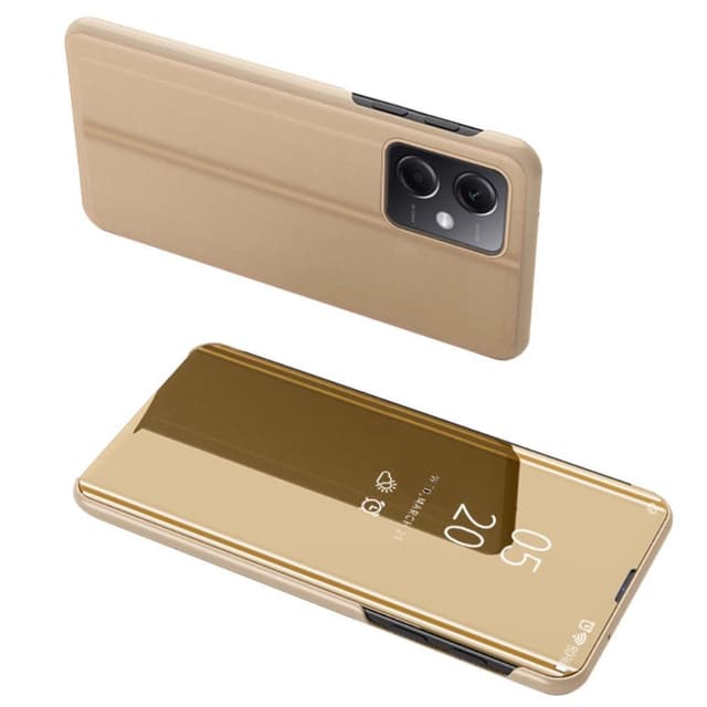SKALO Xiaomi Redmi Note 12 Pro 5G Clear View Mirror Etui - Guld
