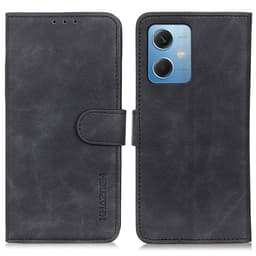 SKALO Xiaomi Redmi Note 12 5G KHAZNEH Plånboksfodral i PU-Läder - Svart