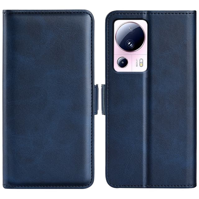 SKALO Xiaomi 13 Lite Premium Plånboksfodral - Blå