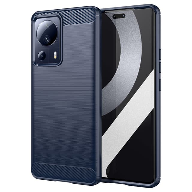 SKALO Xiaomi 13 Lite Armor Carbon Stöttåligt TPU-skal - Blå