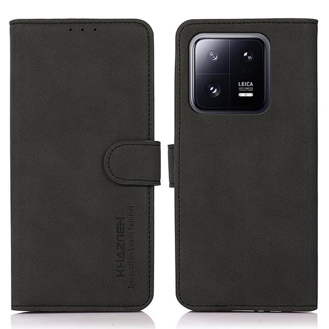 SKALO Xiaomi 13 5G KHAZNEH Plånboksfodral i PU-Läder - Svart