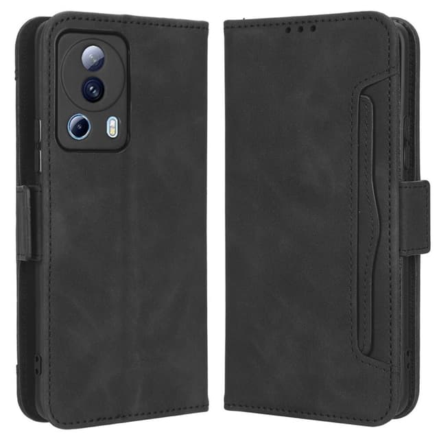 SKALO Xiaomi 13 Lite 6-FACK Plånboksfodral - Svart