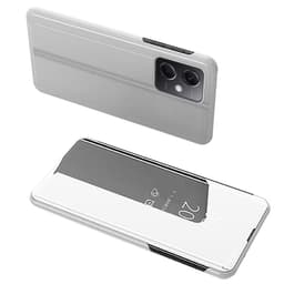 SKALO Xiaomi Redmi Note 12 Pro 5G Clear View Spegel fodral - Silver