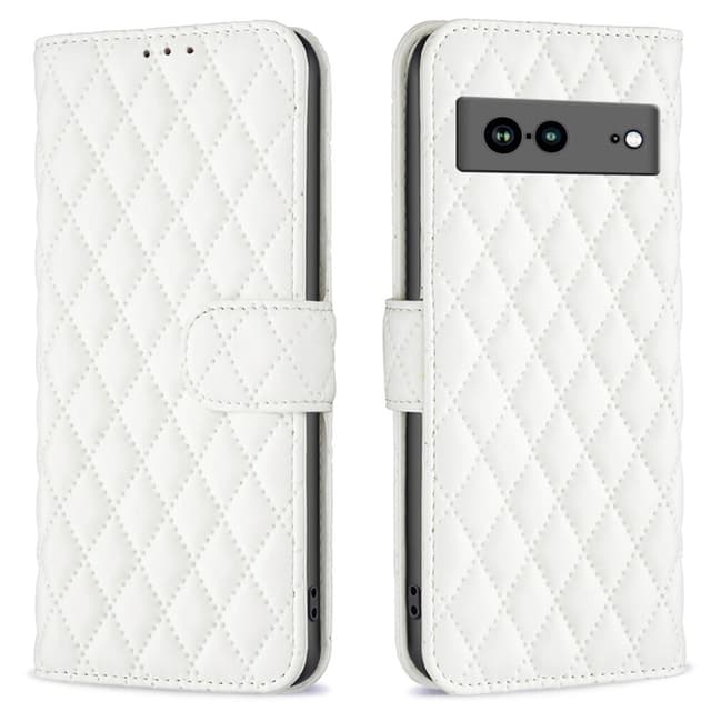 SKALO Google Pixel 7a BINFEN COLOR Quiltet Pung - Hvid