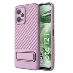 SKALO Xiaomi Redmi Note 12 5G Twill 2.0 TPU-Cover med rack - Lilla
