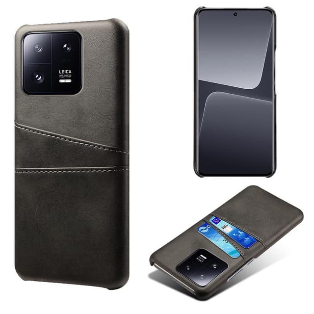 SKALO Xiaomi 13 Pro 5G PU-læder Kortholder Cover - Sort