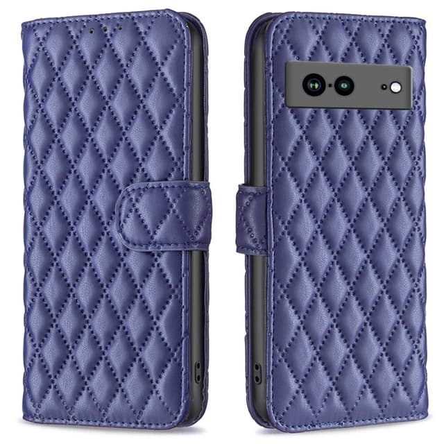 SKALO Google Pixel 7a BINFEN COLOR Quiltet Pung - Blå
