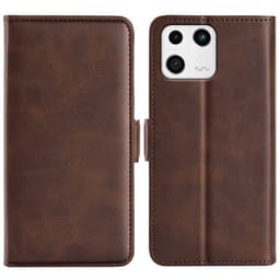 SKALO Xiaomi 13 5G Premium Plånboksfodral - Brun