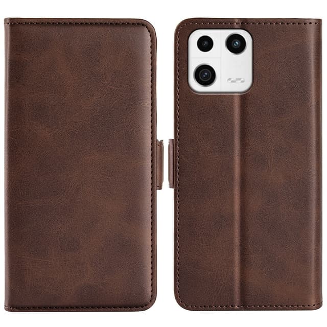 SKALO Xiaomi 13 5G Premium Plånboksfodral - Brun