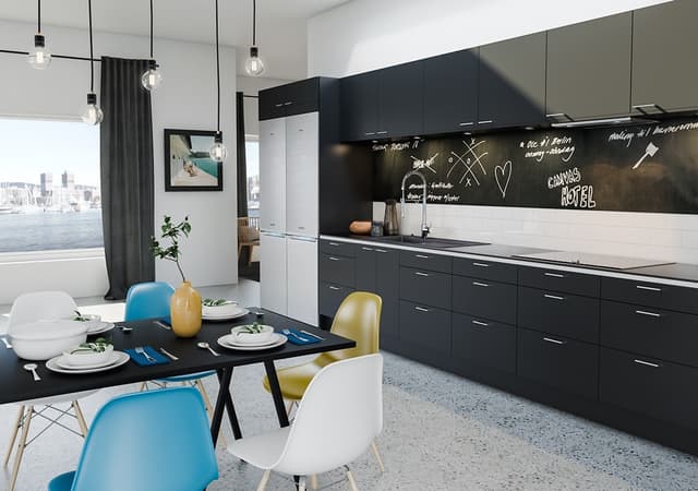 Epoq Dekkside veggskap 77 cm (Trend Liquorice)