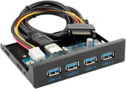 NÖRDIC 3,5"" Floppy frontpanel 4xUSB3.0 5Gbps 20pin-kontakt