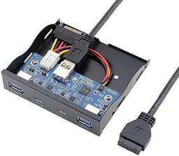 NÖRDIC 3,5"" Floppy frontpanel 2xUSB-C 5Gbps 2xUSB3.0 20pin kontakt