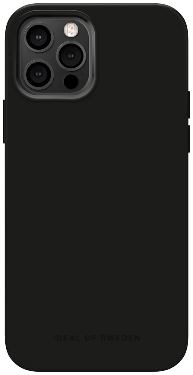 iDeal of Sweden MagSafe Silicone iPhone 12/12P suojakuori (musta)