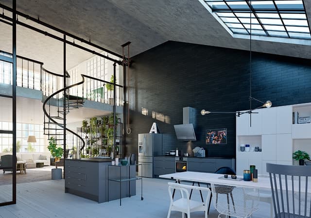 Epoq Täcksida högskåp 211 cm (Trend Blue Grey)