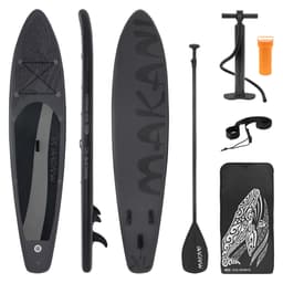 Puhallettava Stand Up Paddle Board Makani XL 380x80x15 cm Musta PVC