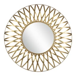 WOMO-DESIGN väggspegel dekorativ spegel hängande spegel spegel rund Lima Ø 84 cm