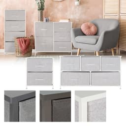 ML-Design kaapin laatikkoon, lipasto kankaiset viisi laatikkoa, 100x30x54,5 cm,