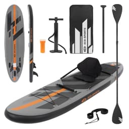 Puhallettava Stand Up Paddle Board, jossa on kajakin istuin 320x82x15 cm