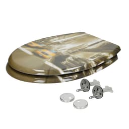 ECD Germany Premium Duroplast -wc-kansi Softclose-laskutoiminto ja Easy Fix Clip