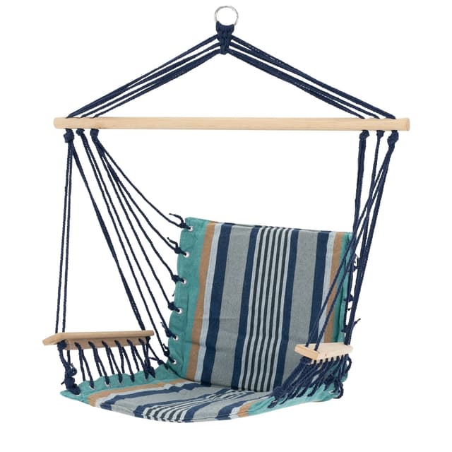 ECD-Germany Design hängande stol extremt bekväm 6cm tjock sittdyna gjord av