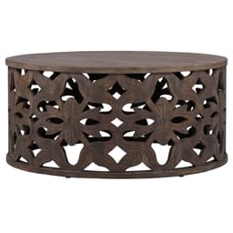 WOMO DESIGN-sohvapöytä Ø 100 x 45 cm pyöreä, luonto, ainutlaatuinen käsintehty