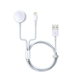 Devia 2-i-1 USB - Lightning med laddare till Apple Watch