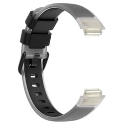 Silikoninen kelloranneke kaksisävyinen ranneke Fitbit Inspire 3:lle Musta