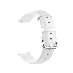 Rund hale klokkebånd i ekte skinn til Huawei Watch 22 mm Hvit Huawei watch4/Huawei watch4 pro/Huawei watch GT3 SE/Huawei Watch Buds/Huawei watch3 pro new/Huawei watch GT3 PRO 46MM/Huawei watch GT Runner/Huawei wa