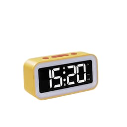Digital vekkerklokke, minne for avslåing av nattlys Gul