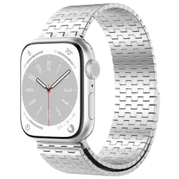 Magnetisk lås i rustfritt stål for Apple Watch-bånd 42/44/45/49 mm Sølv