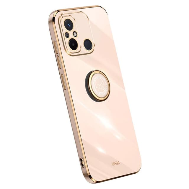 För Xiaomi Redmi 12C skal Finger Ring TPU - Rosa