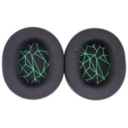 Öronkuddar för SteelSeries Arctis 3 5 7 Textil 1 par Svart/Grön